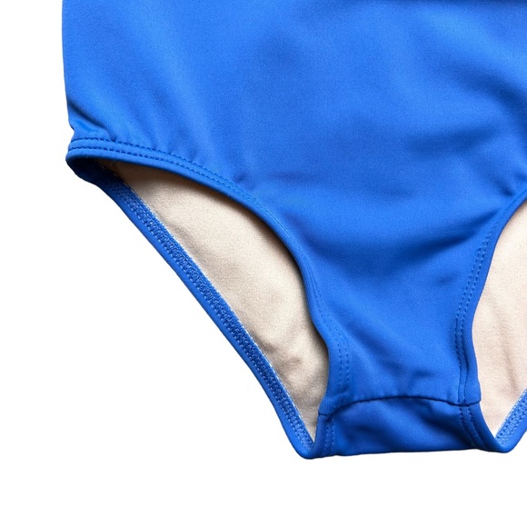 Kortni Jeane royal blue peplum style swimsuit bottoms size 4/5 - Picture 5 of 12